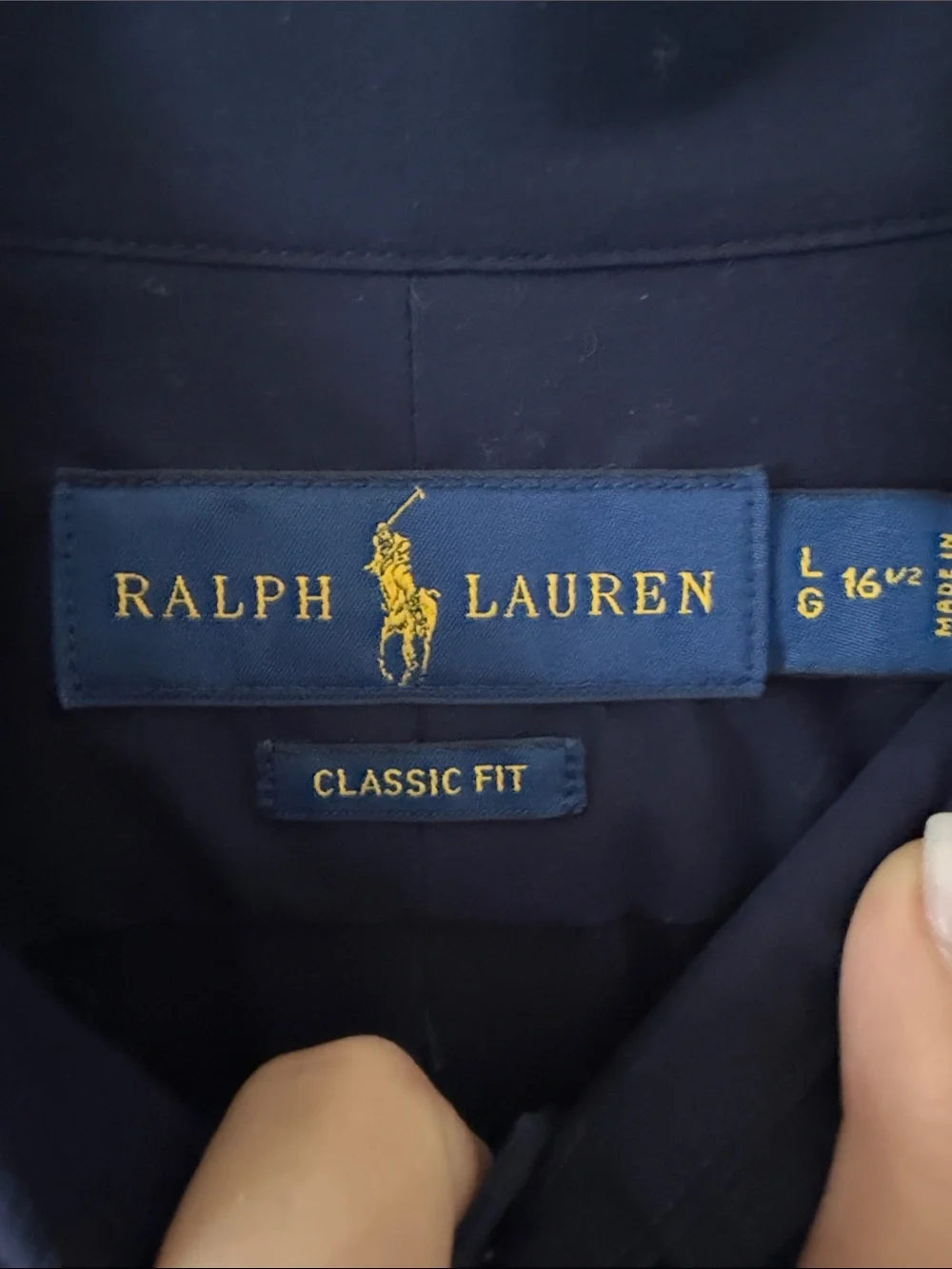 Polo by Ralph Lauren Dark Navy Long-Sleeve Button-Down Shirt